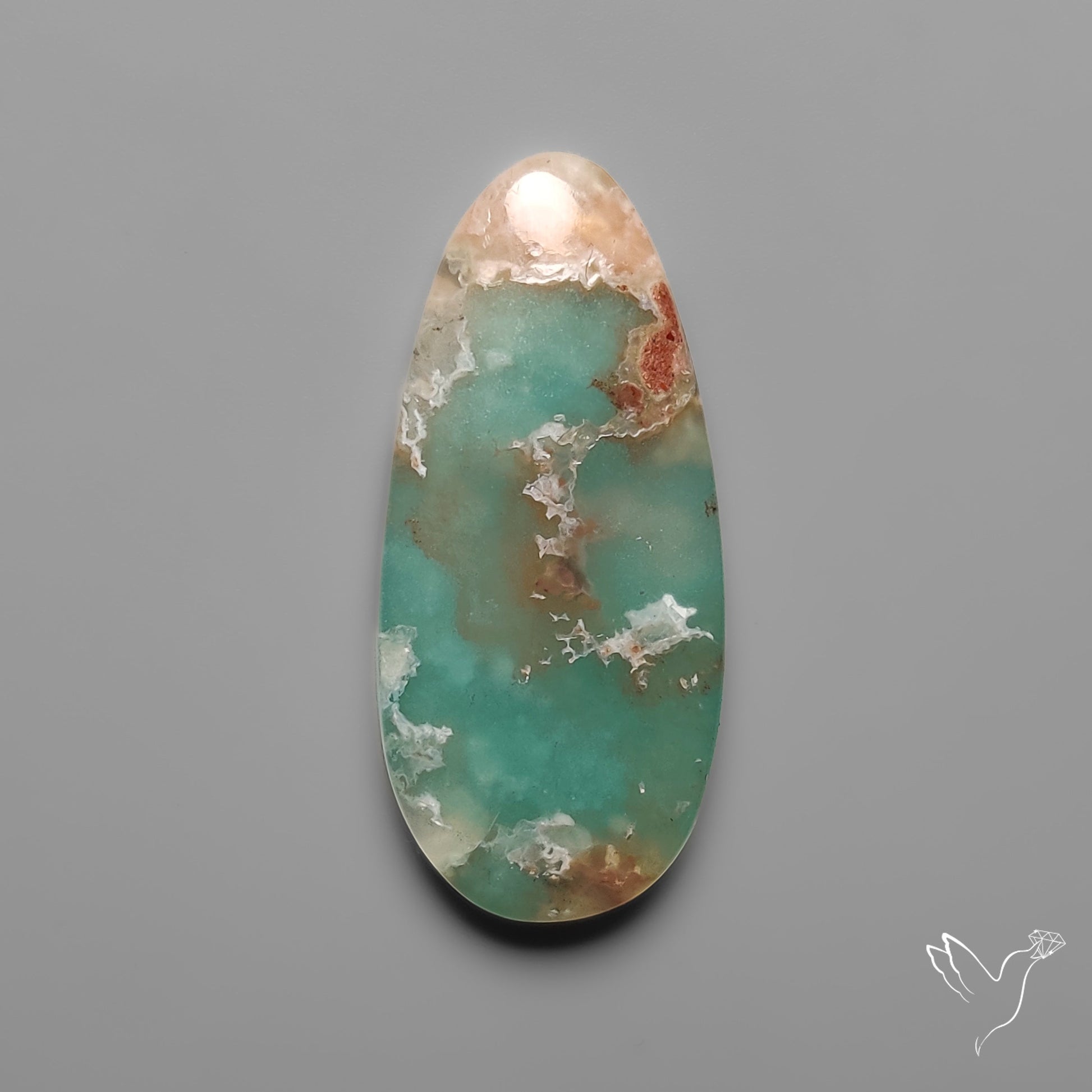 Aqua Chrysoprase Cabochon