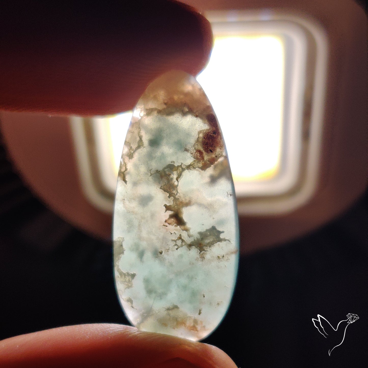 Aqua Chrysoprase Cabochon