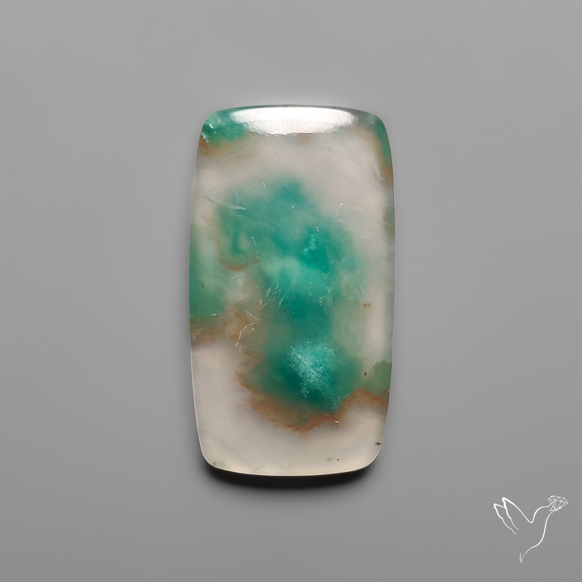 Aqua Chrysoprase Cabochon