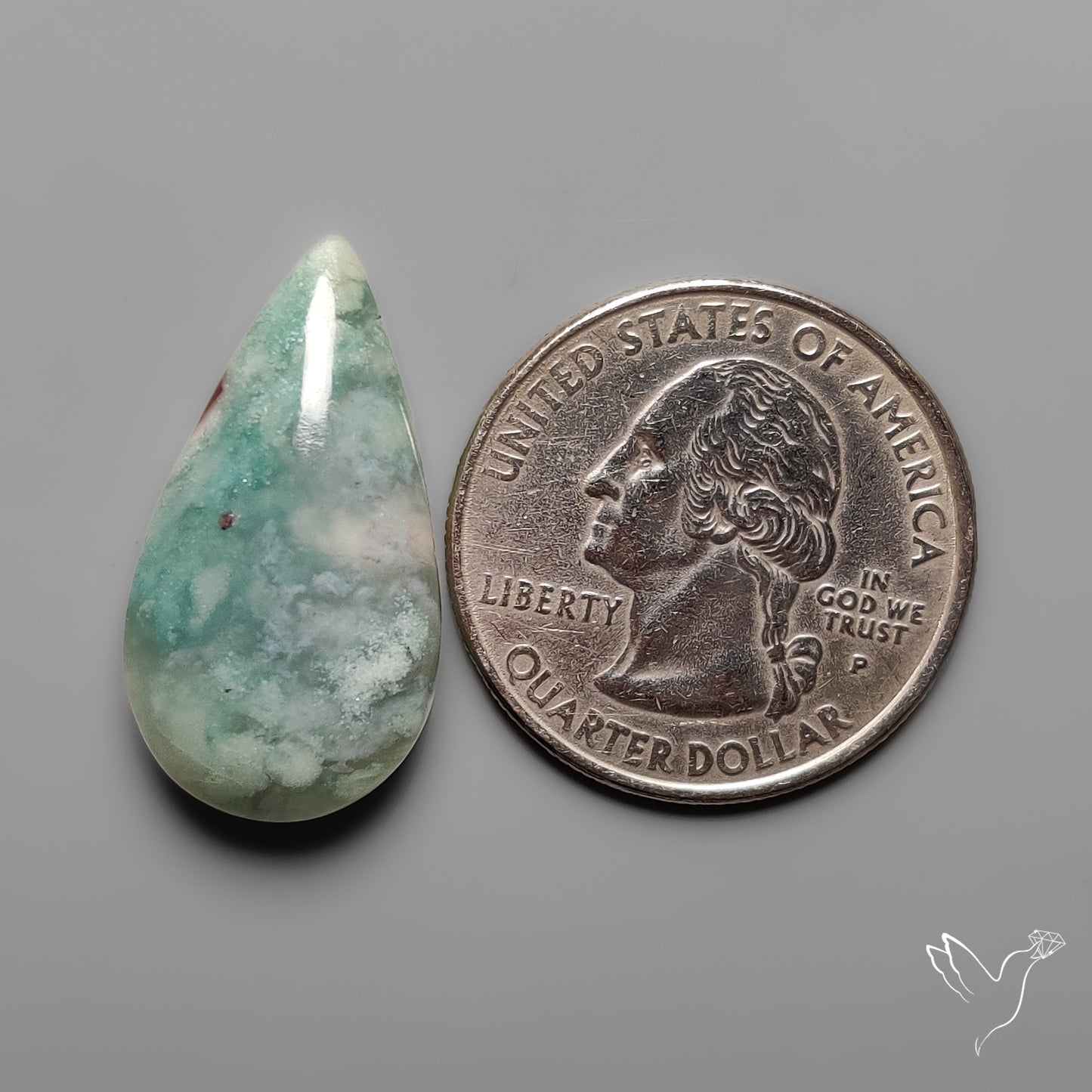 Aqua Chrysoprase Cabochon