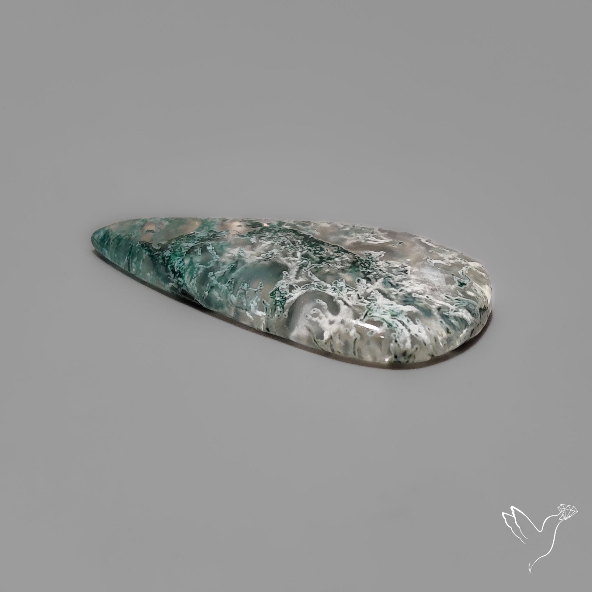 White Horse Canyon Moss Agate Cabochon