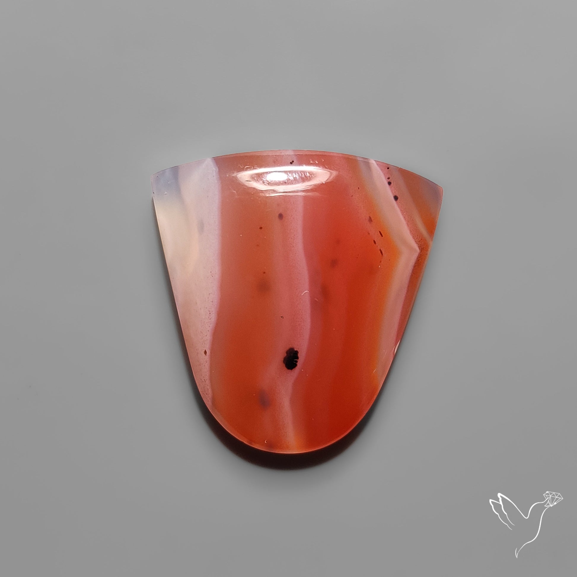 Persimmon Botswana Agate Cabochon Rare