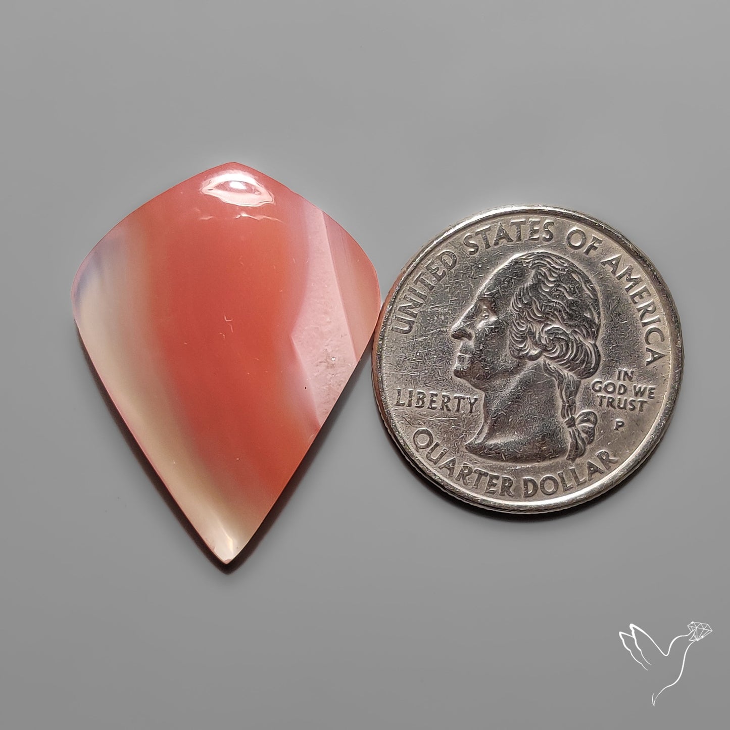 Persimmon Botswana Agate Cabochon Rare
