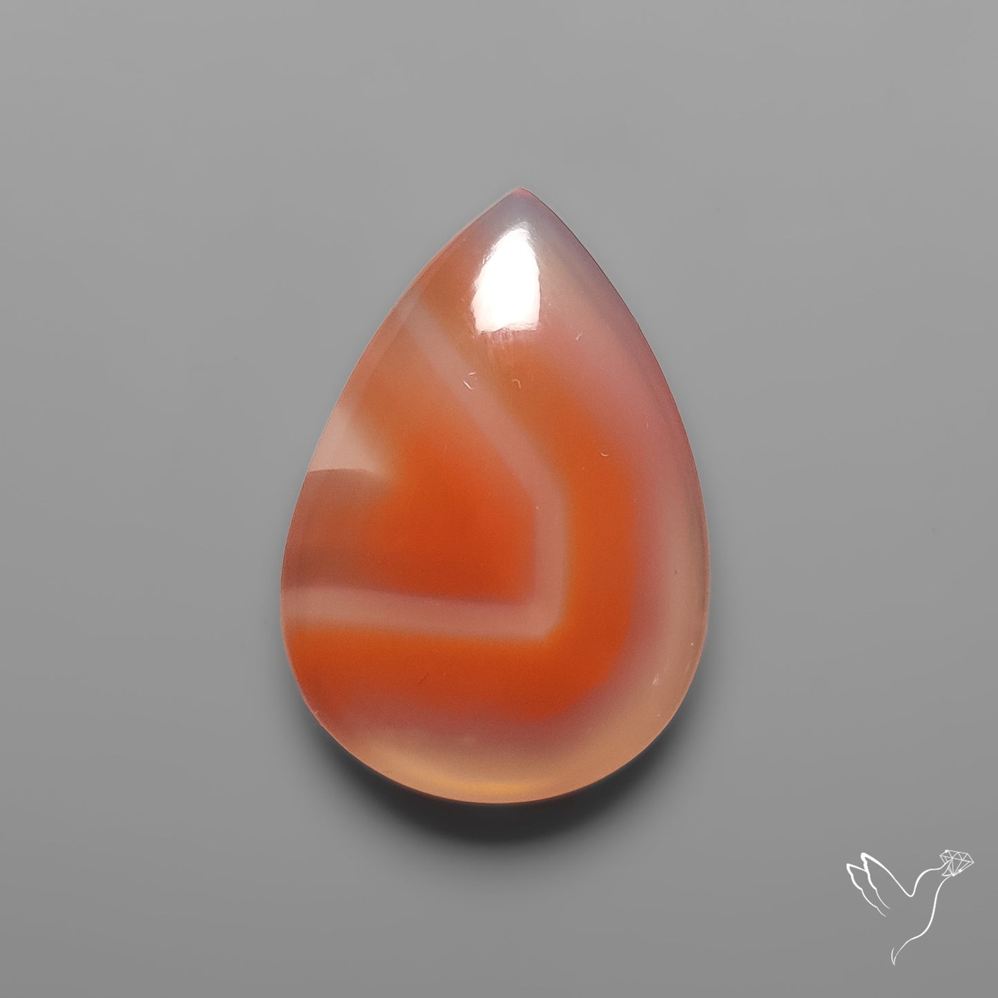 Persimmon Botswana Agate Cabochon Rare