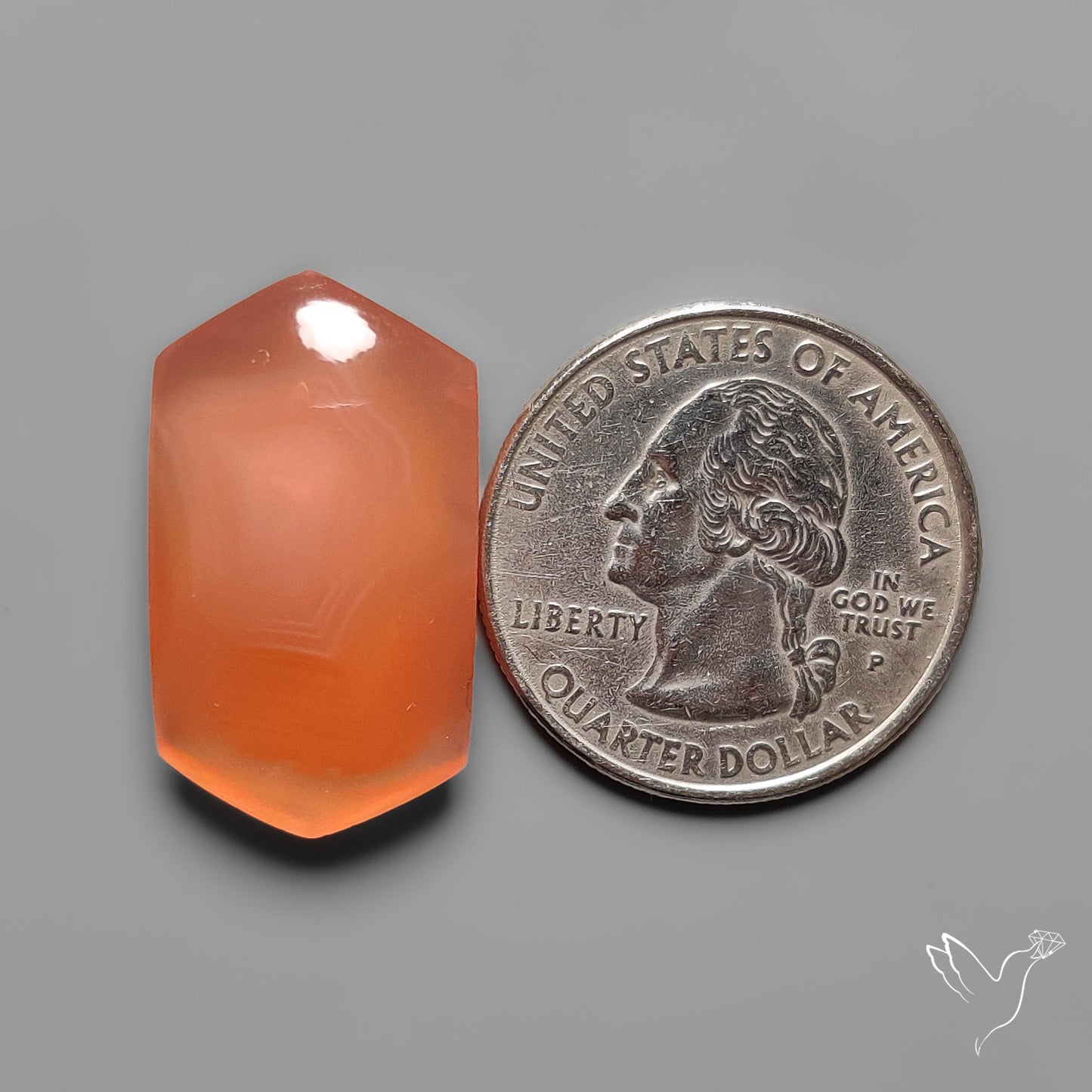 Persimmon Botswana Agate Cabochon Rare