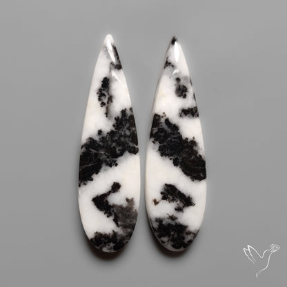 White Buffalo Turquoise Pair