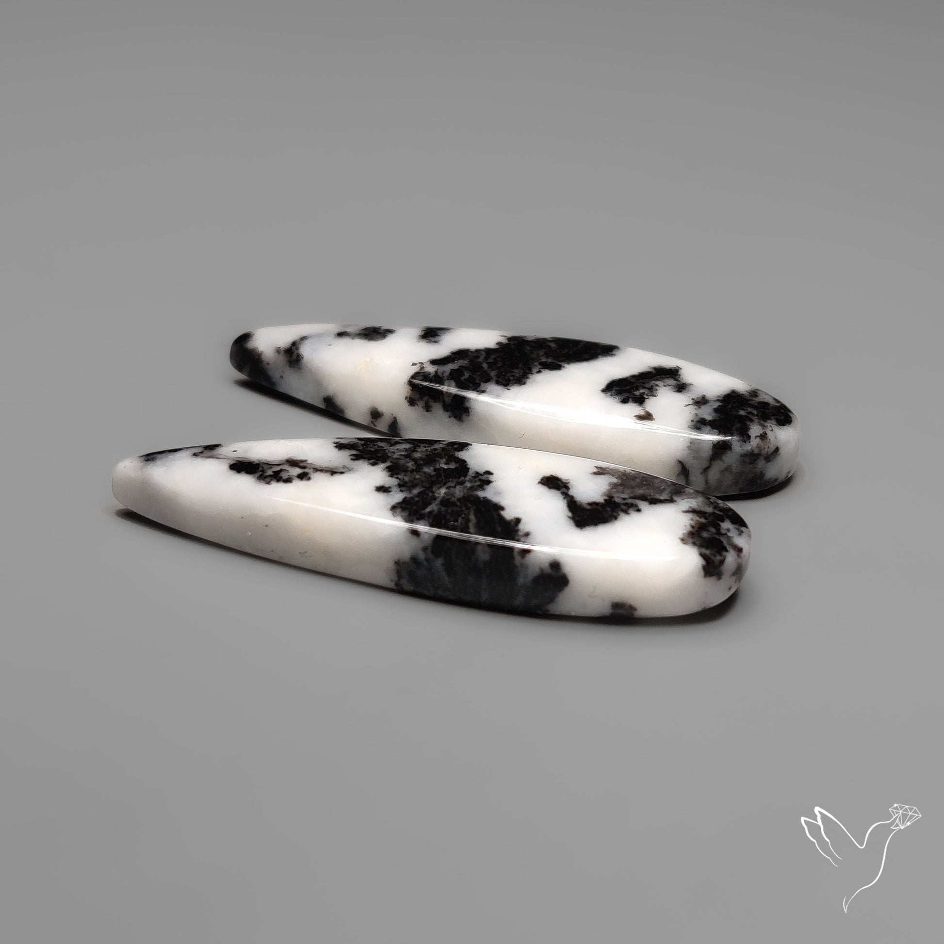 White Buffalo Turquoise Pair