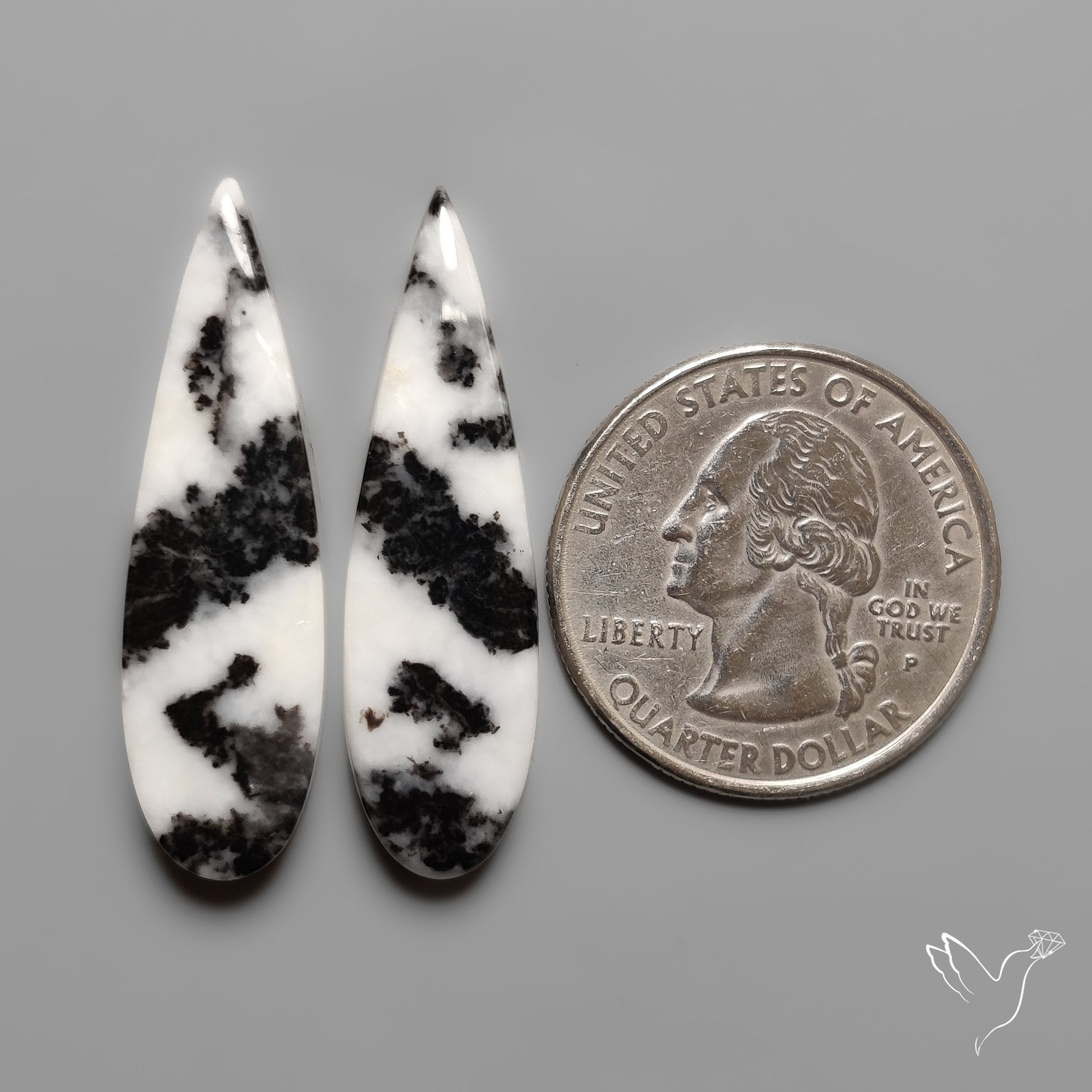 White Buffalo Turquoise Pair