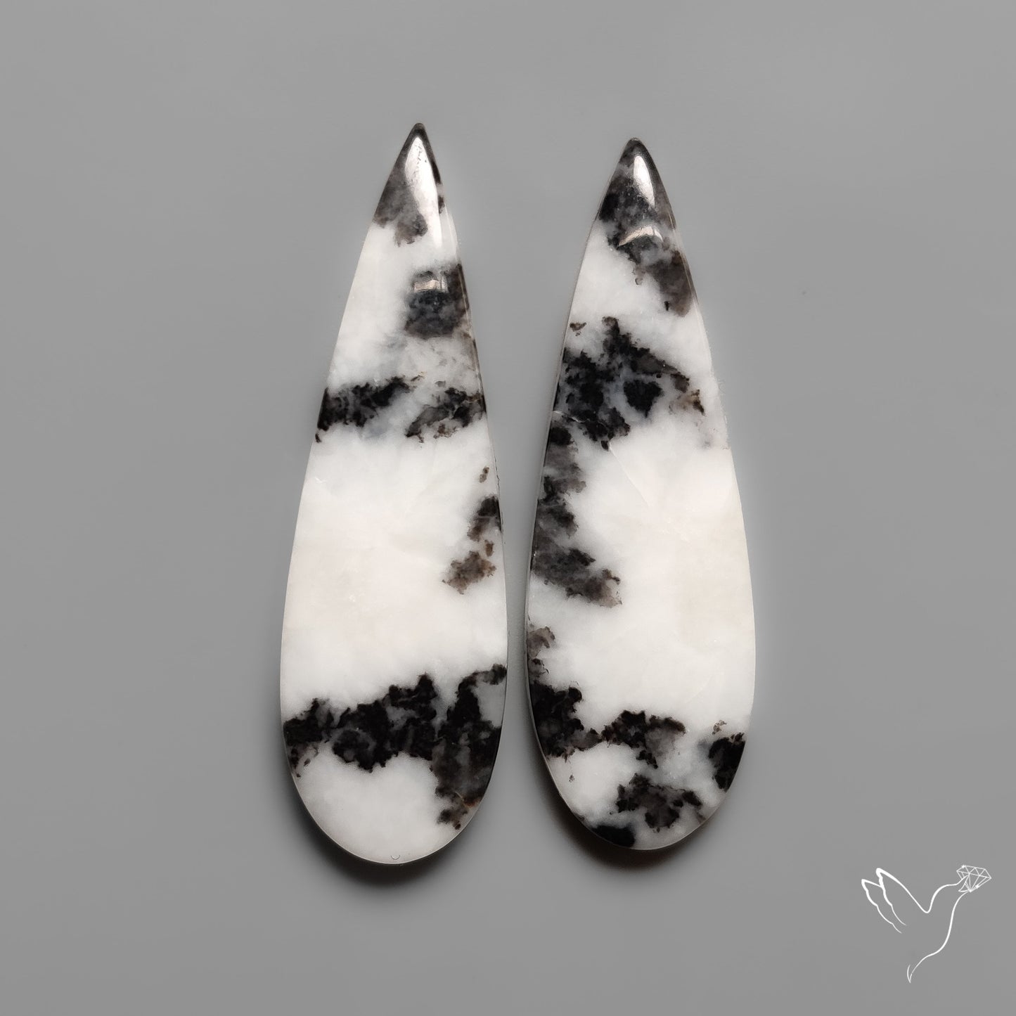 White Buffalo Turquoise Pair