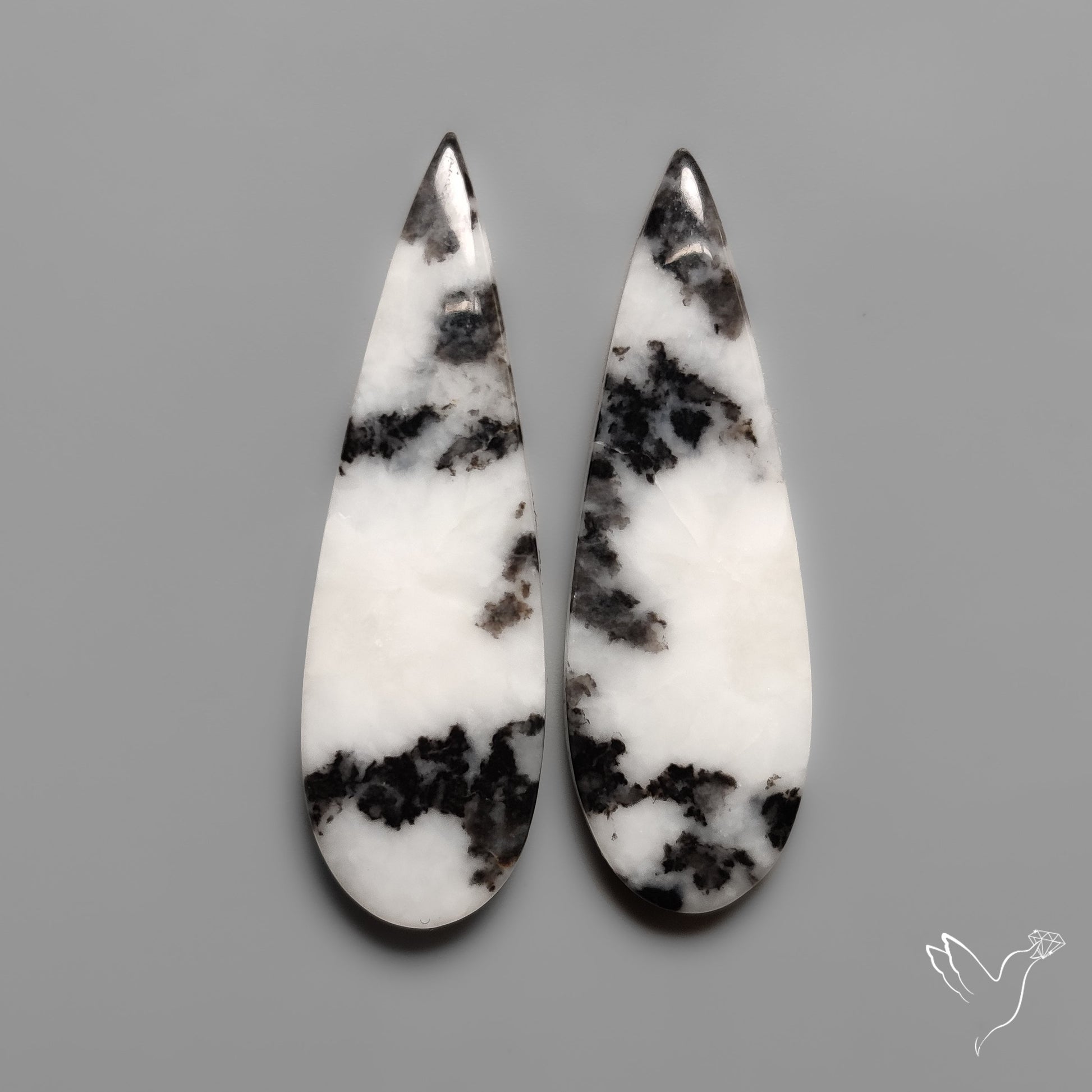 White Buffalo Turquoise Pair
