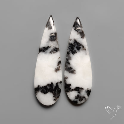 White Buffalo Turquoise Pair