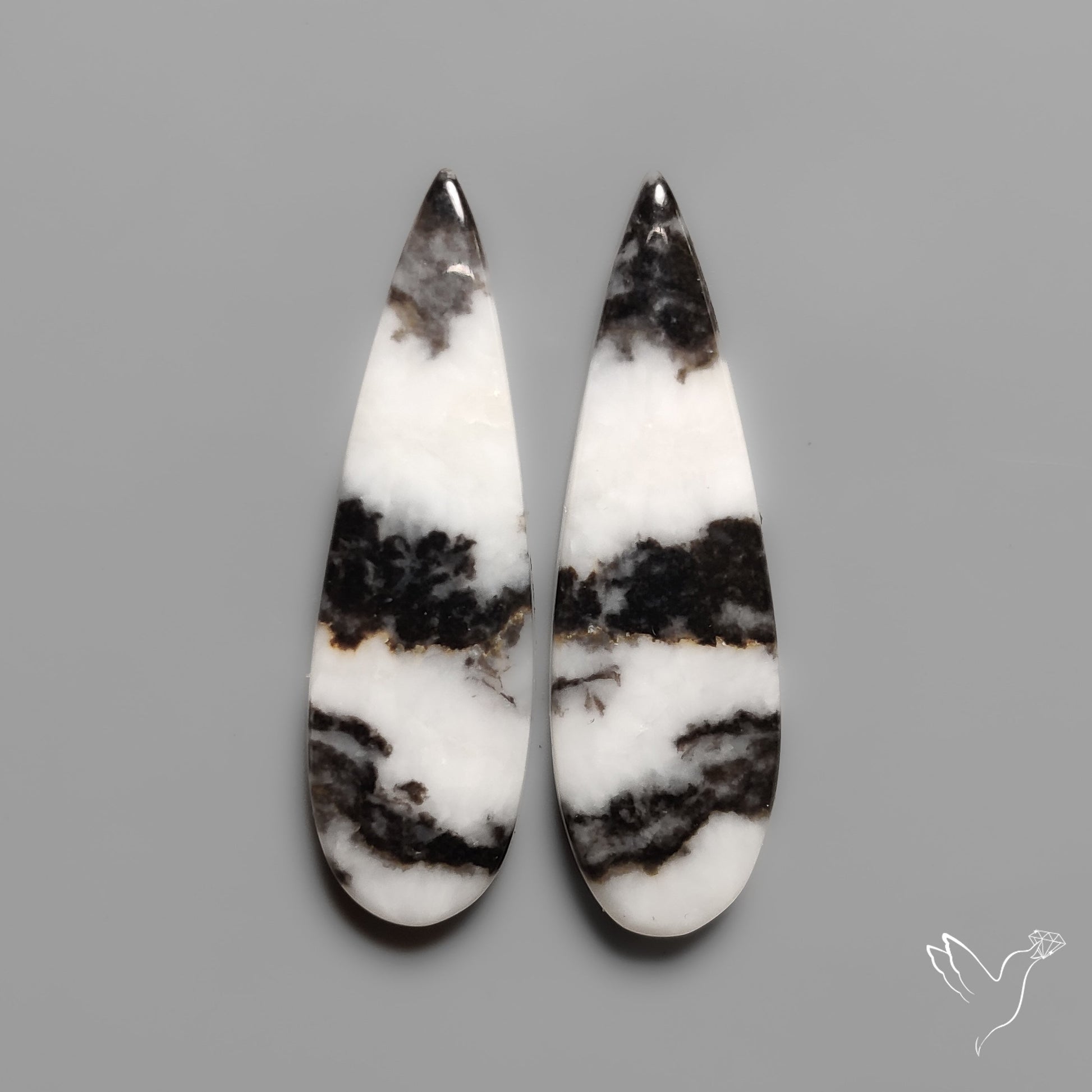 White Buffalo Turquoise Pair