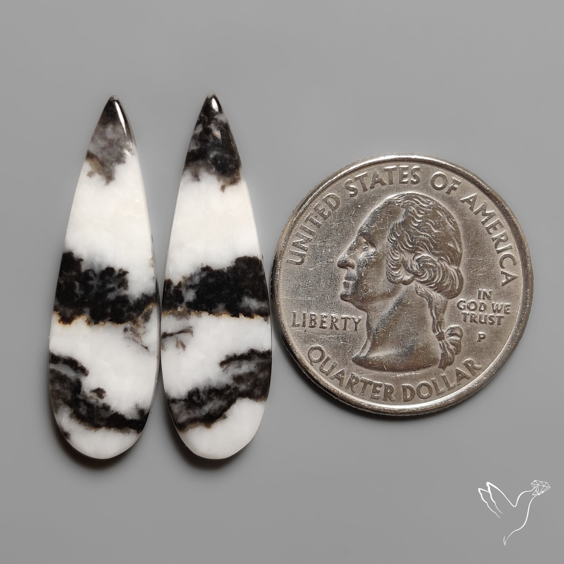 White Buffalo Turquoise Pair