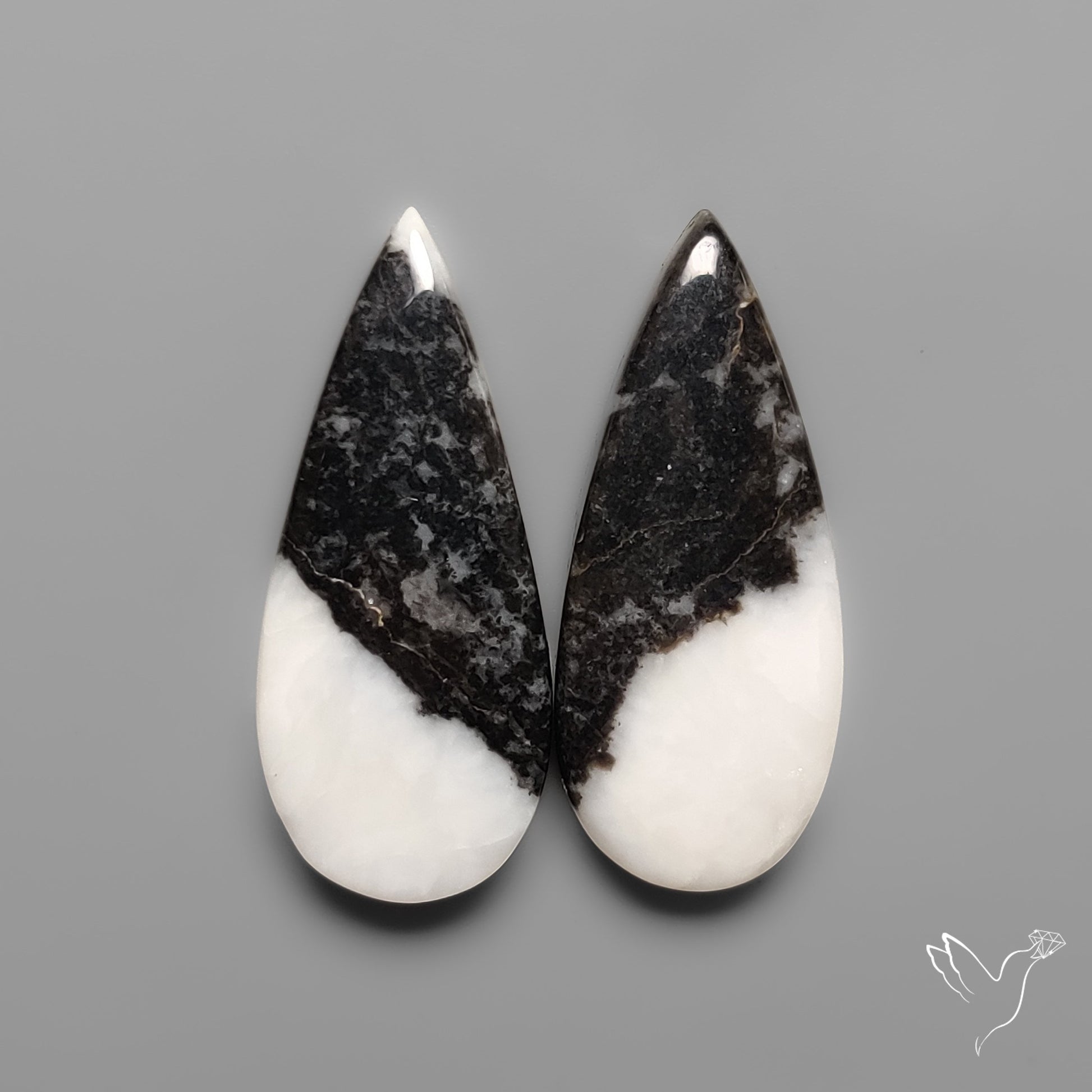 White Buffalo Turquoise Pair