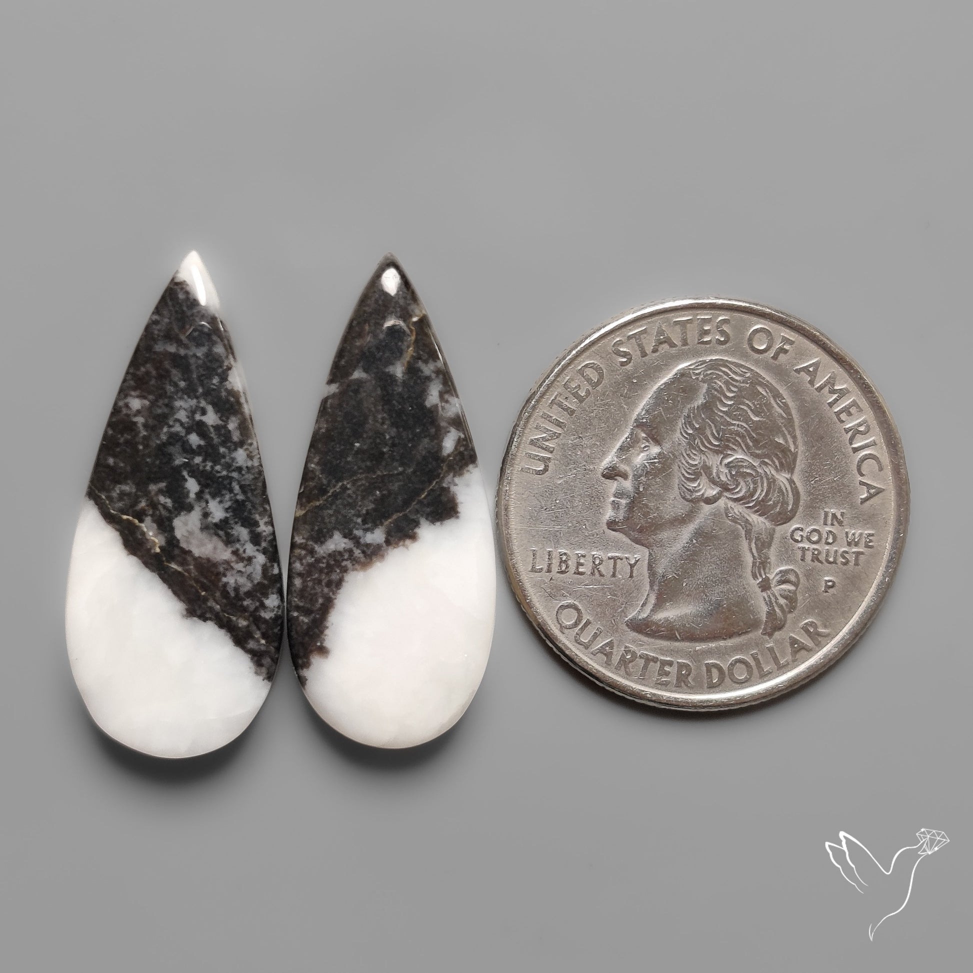White Buffalo Turquoise Pair