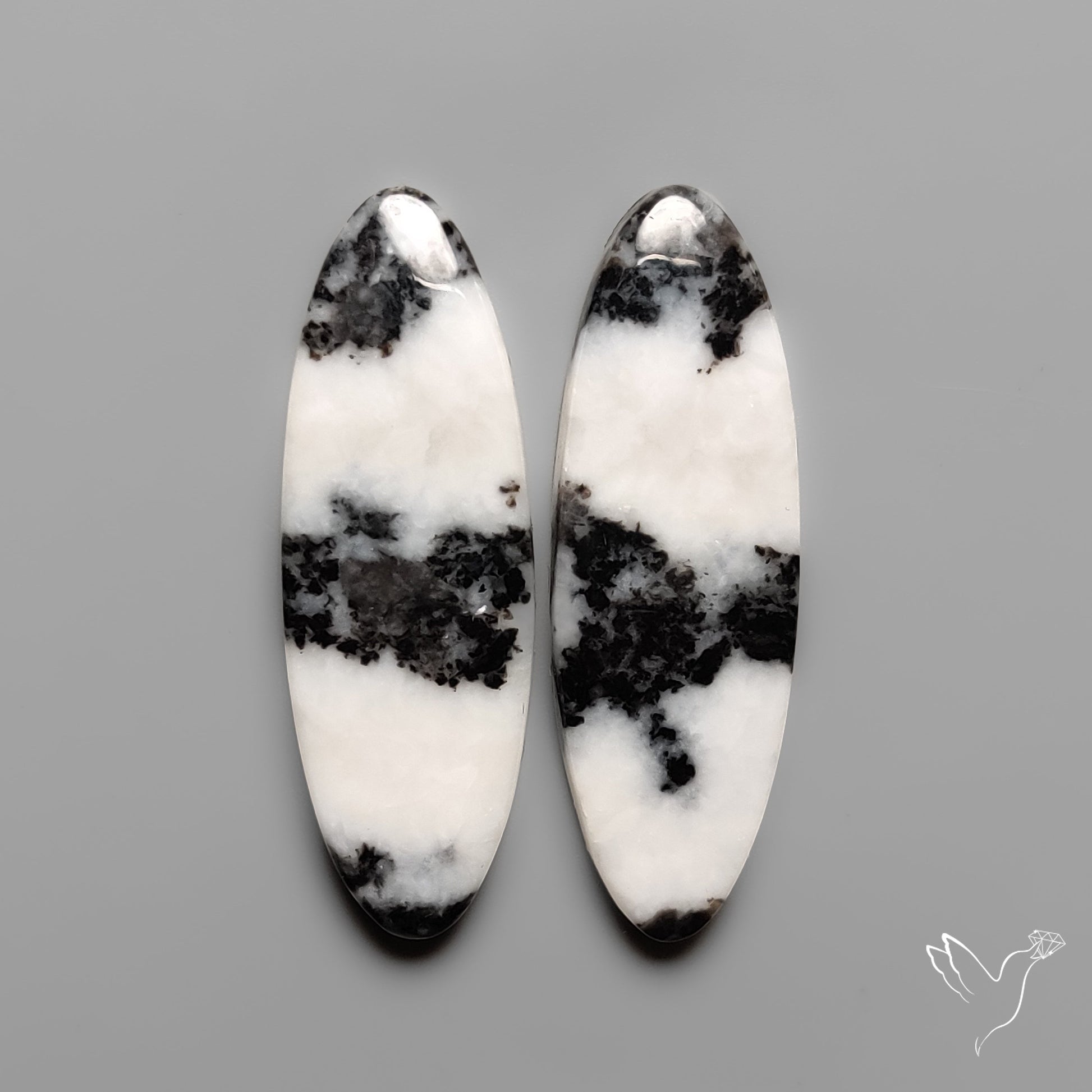 White Buffalo Turquoise Pair