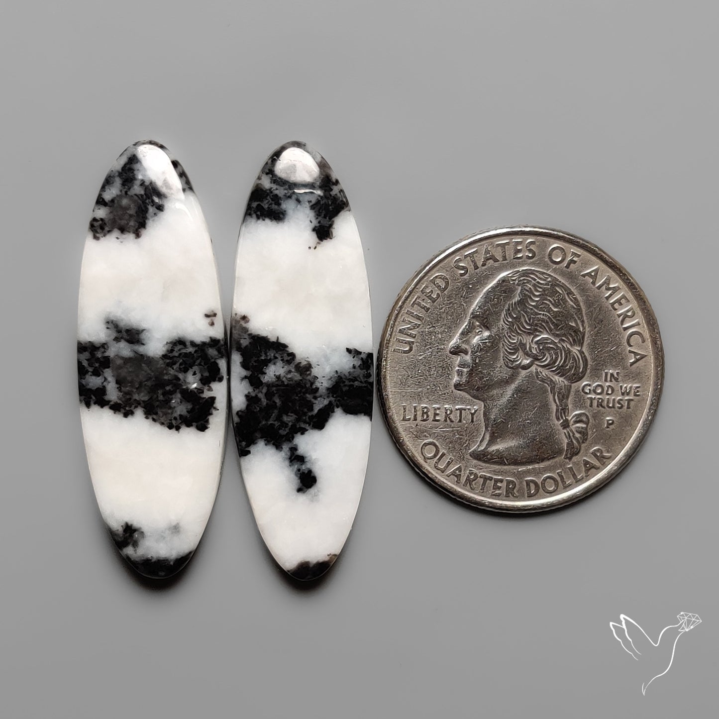 White Buffalo Turquoise Pair