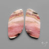 Peruvian Pink Opals Pair Deep Pink