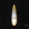 Long Rose Cut Mother Of Pearl Doublet with Quartz