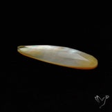 Long Rose Cut Mother Of Pearl Doublet with Quartz