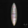 Long Rose Cut Mother Of Pearl Doublet with Quartz