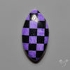 Charoite and Onyx Mosaic Cabochon