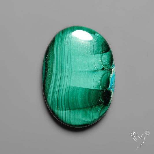 Malachite with Chattoyancy Cabochon