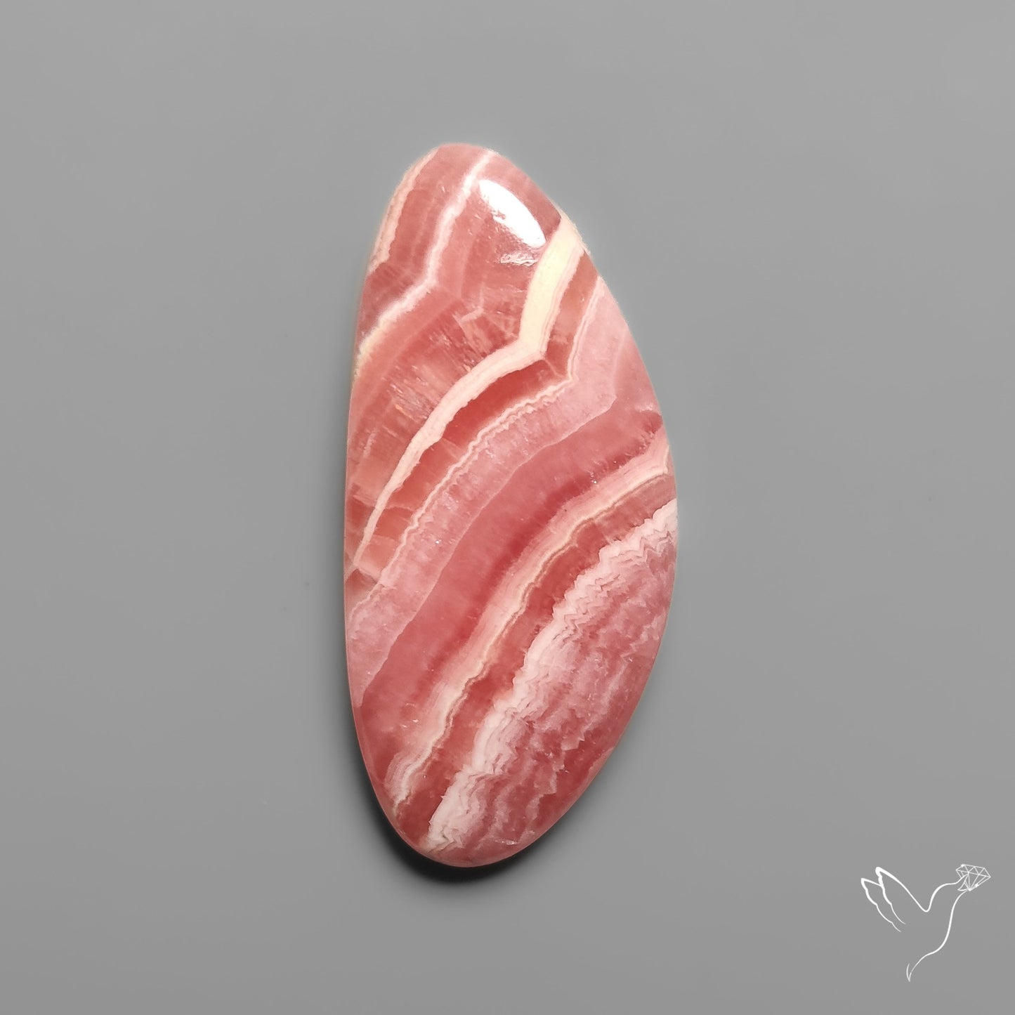 Deep Pink Rhodochrosite Cabochon