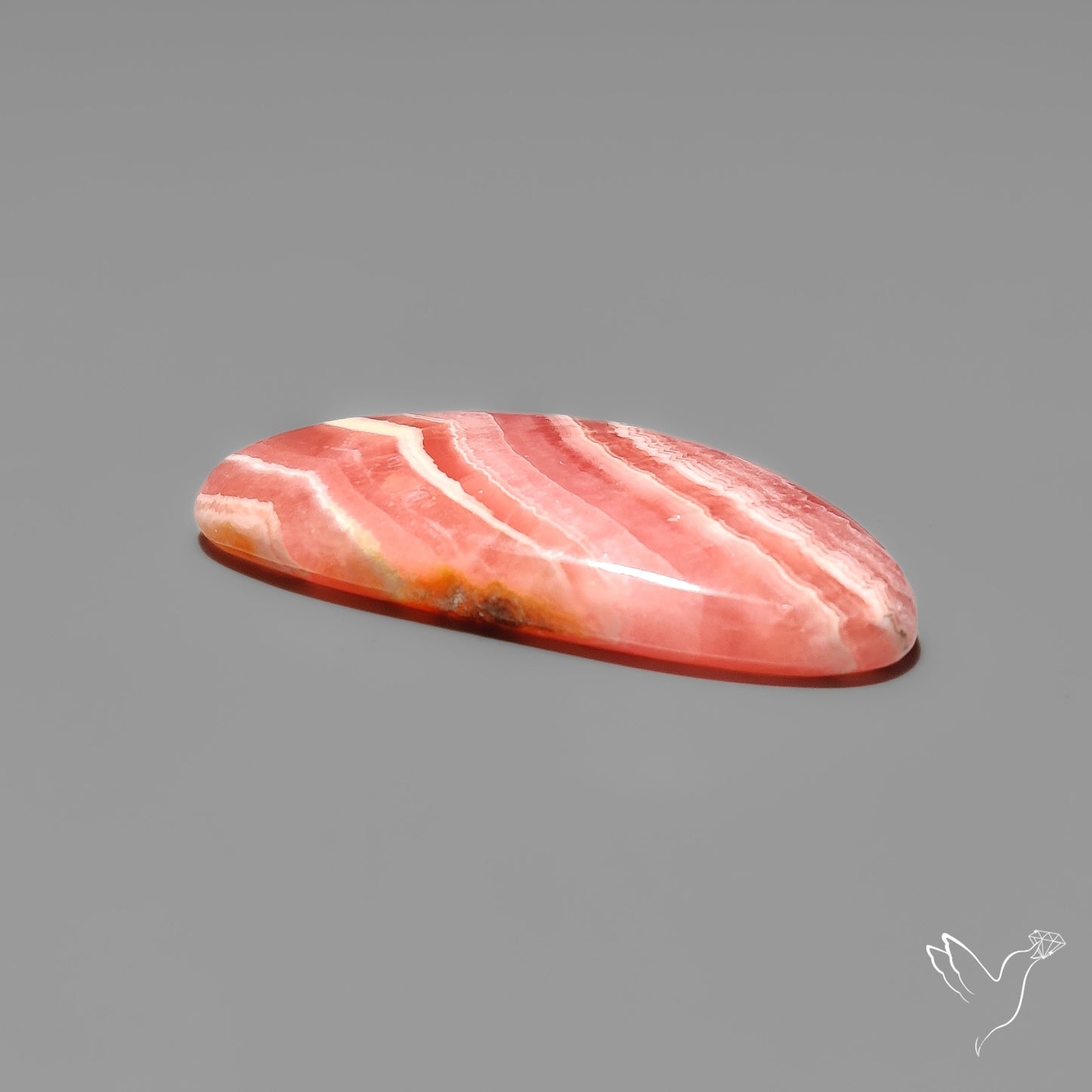 Deep Pink Rhodochrosite Cabochon