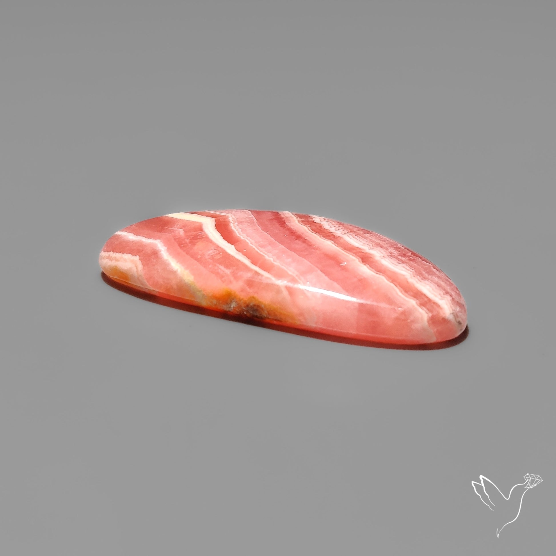 Deep Pink Rhodochrosite Cabochon