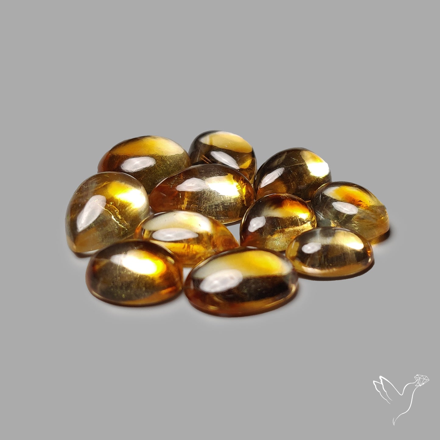 Trapiche Citrine Cabochon Lot