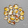 Trapiche Citrine Cabochon Rose Cuts Lot