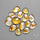 Trapiche Citrine Cabochon Rose Cuts Lot