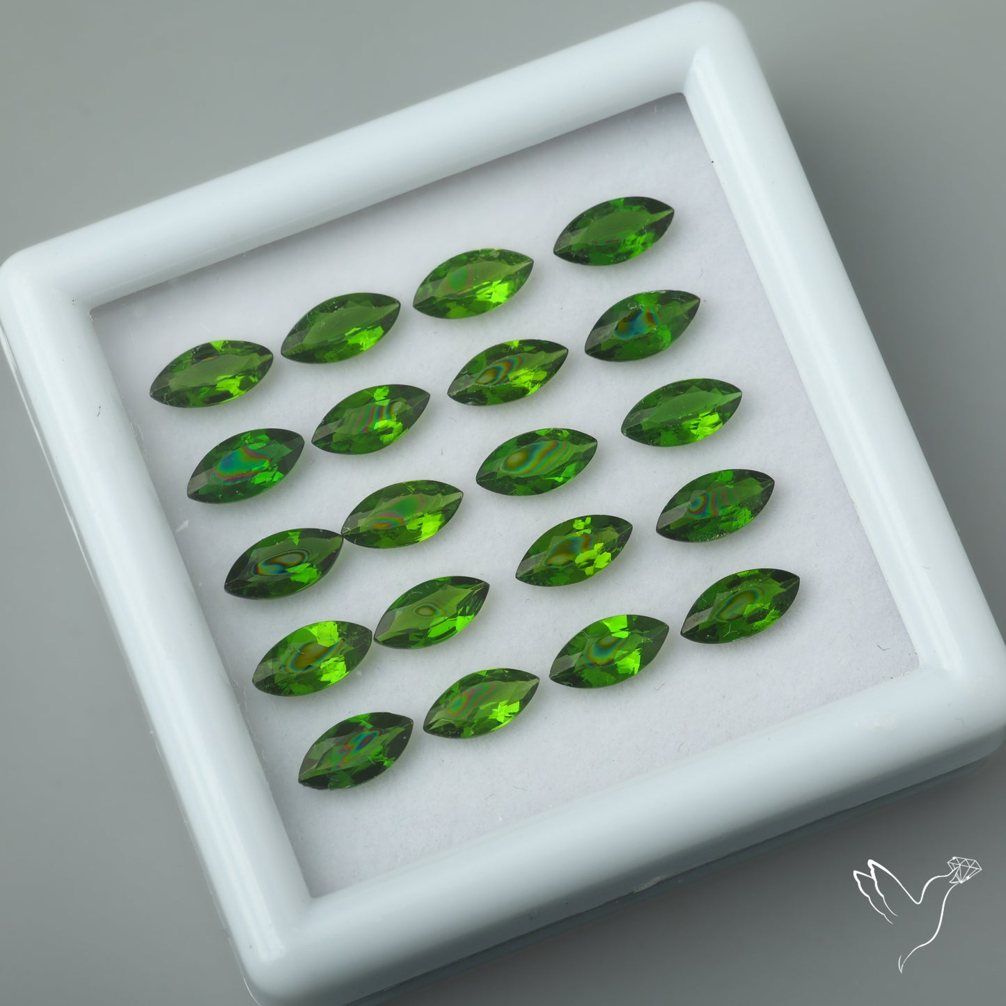 Chrome Diopside Marquise Set (Calibrated) Faceted