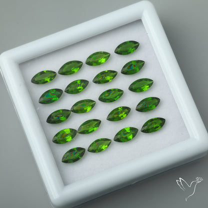 Chrome Diopside Marquise Set (Calibrated) Faceted