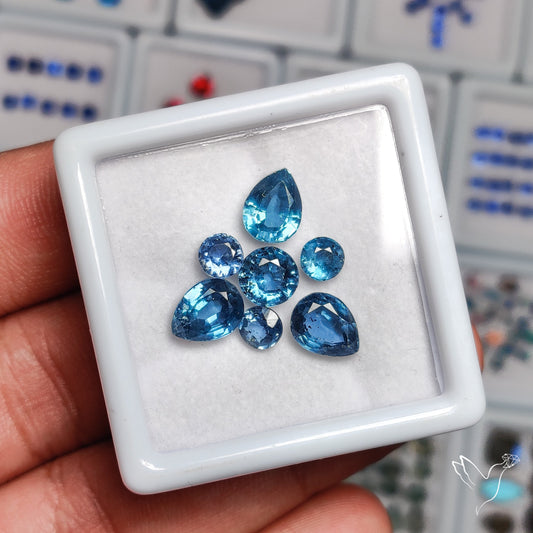 Top Grade Teal Ocean Kyanites AAA Faceted Set