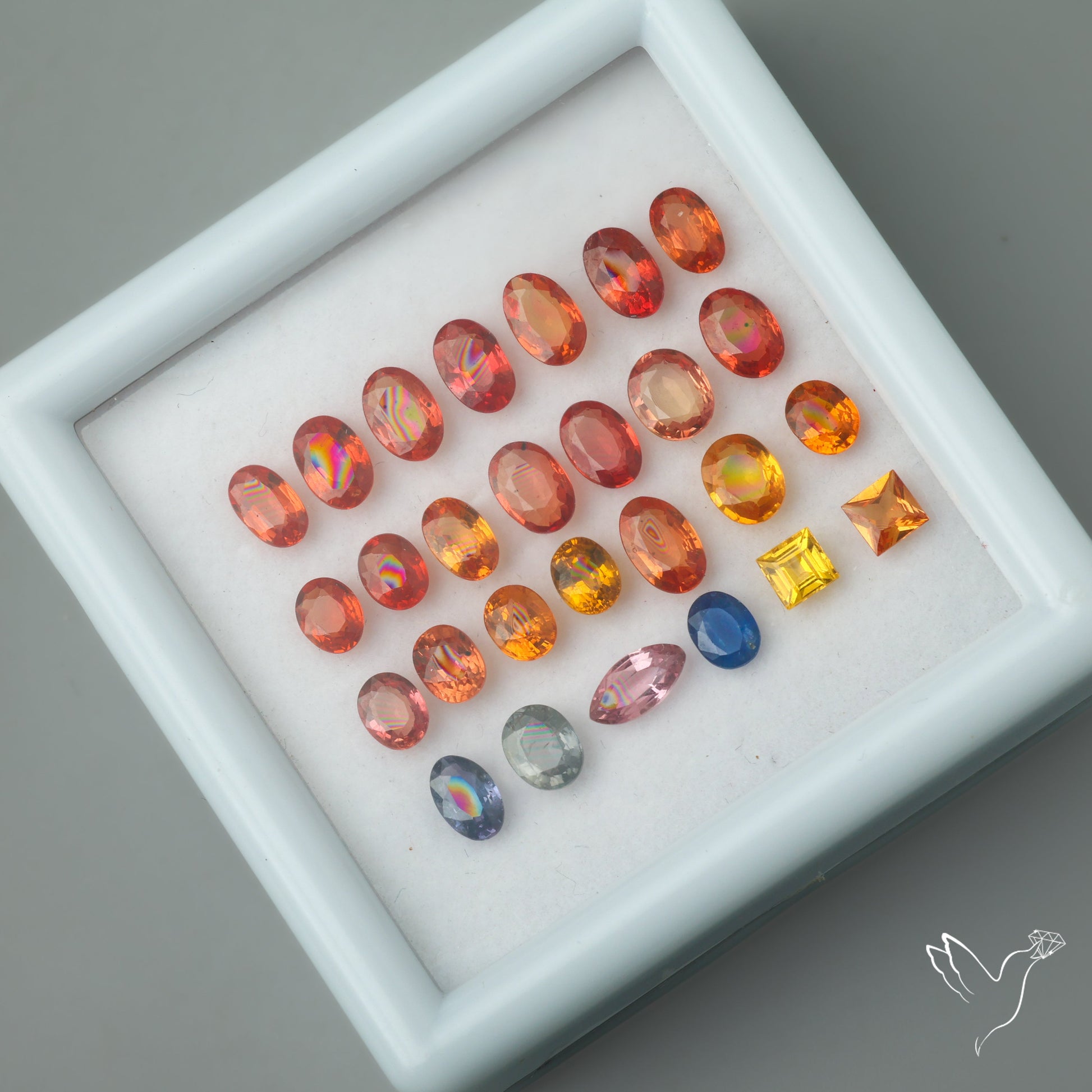 High Grade Multi Sapphires Set