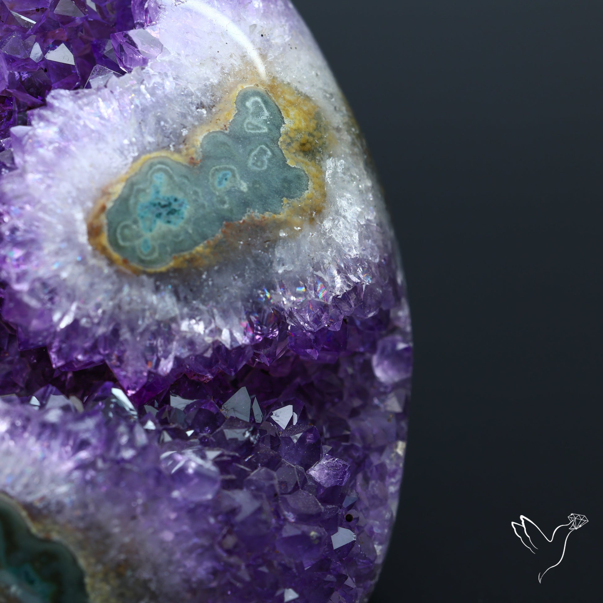 Amethyst Stalactite Cluster Druzy Specimen