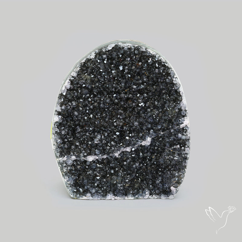 Rare Black Amethyst Druzy Specimen