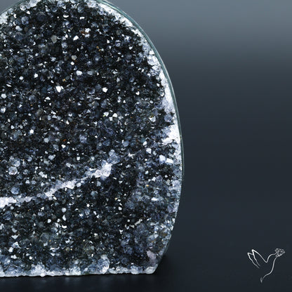 Rare Black Amethyst Druzy Specimen