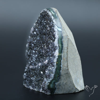 Rare Black Amethyst Druzy Specimen