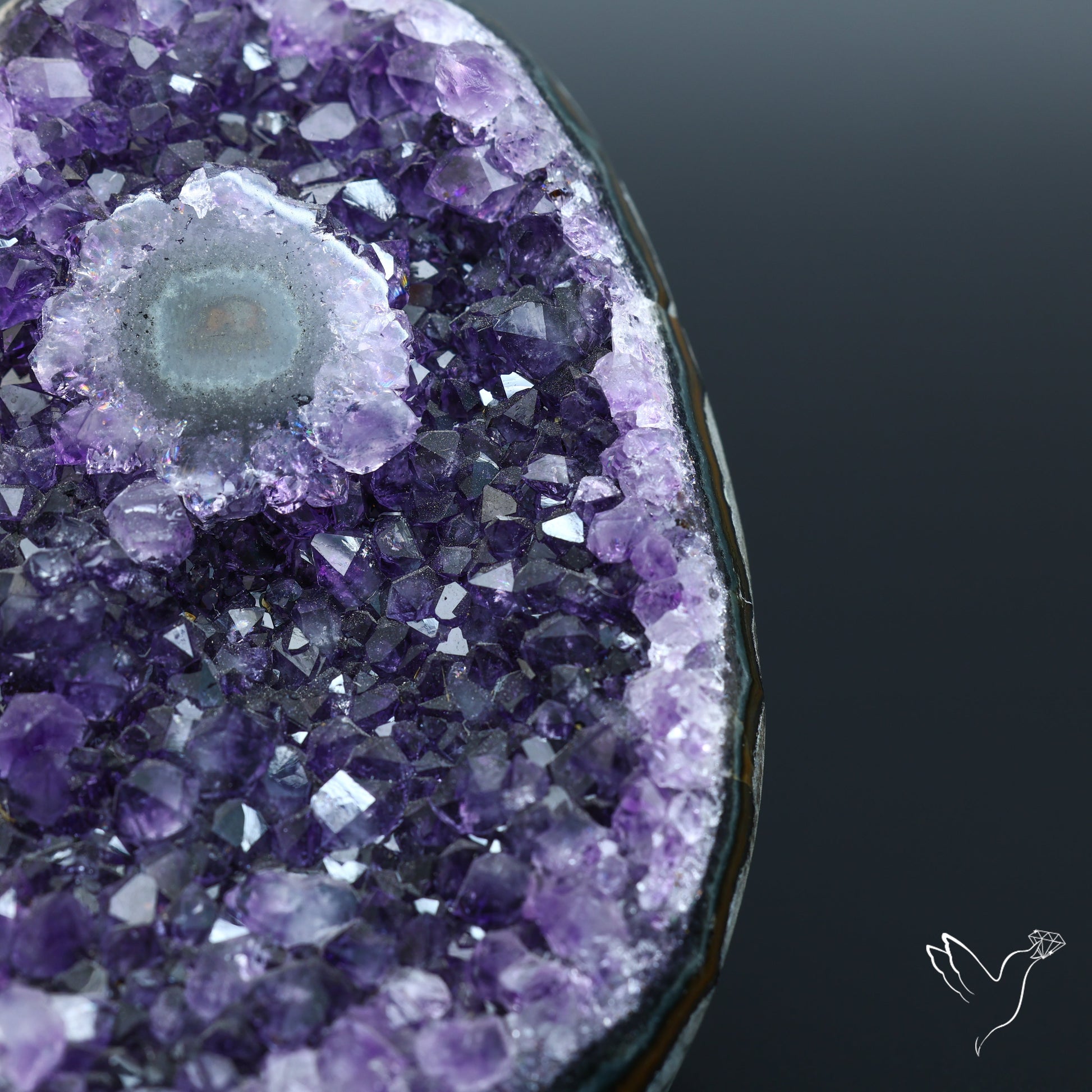 Amethyst Stalactite Cluster Druzy Specimen