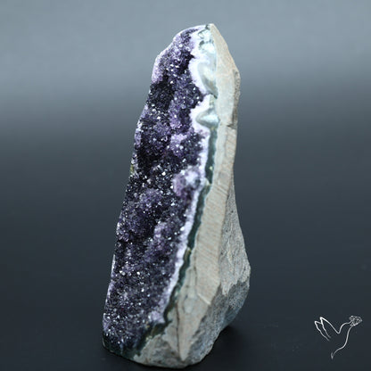 Deep Purple Amethyst Druzy Cluster Specimen