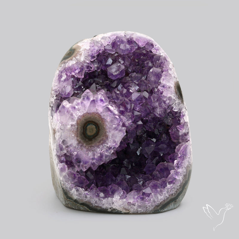 Black Amethyst Stalactite Cluster Druzy Specimen