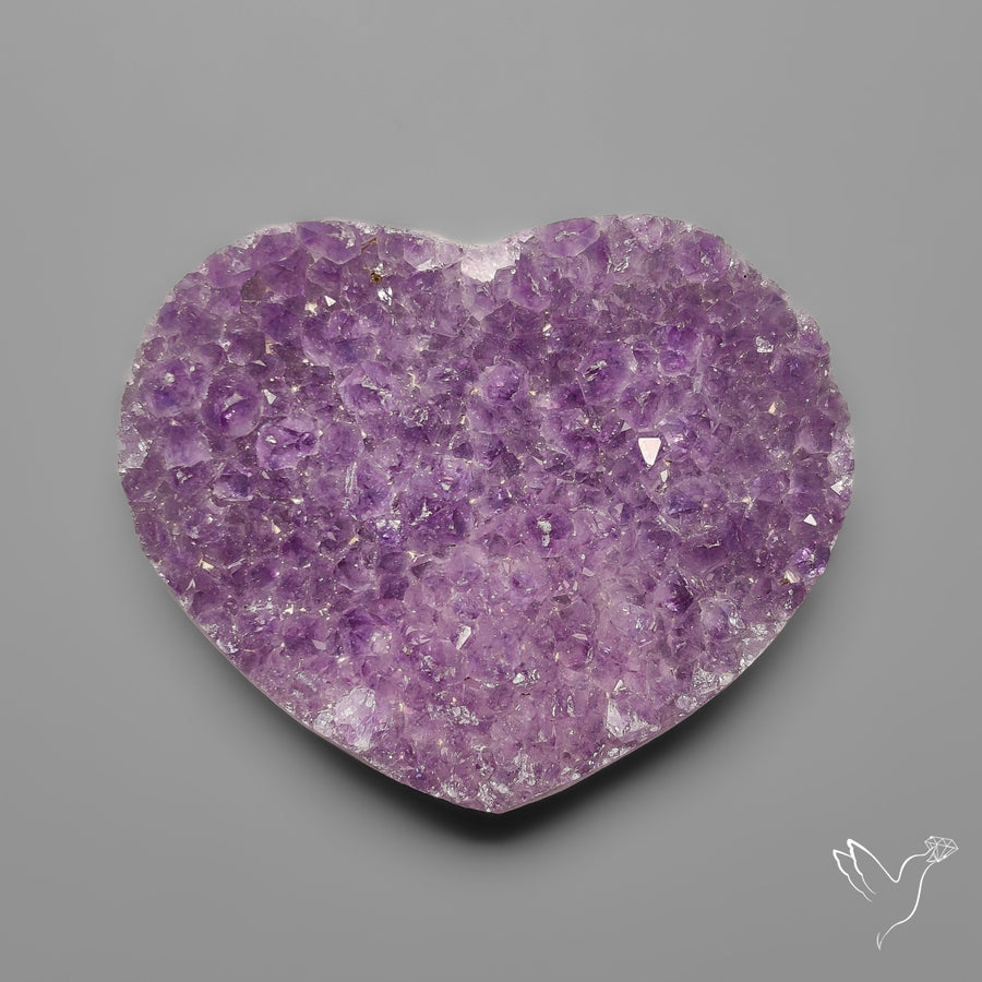 Large Amethyst Druzy Heart Specimen
