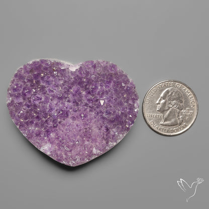 Large Amethyst Druzy Heart Specimen