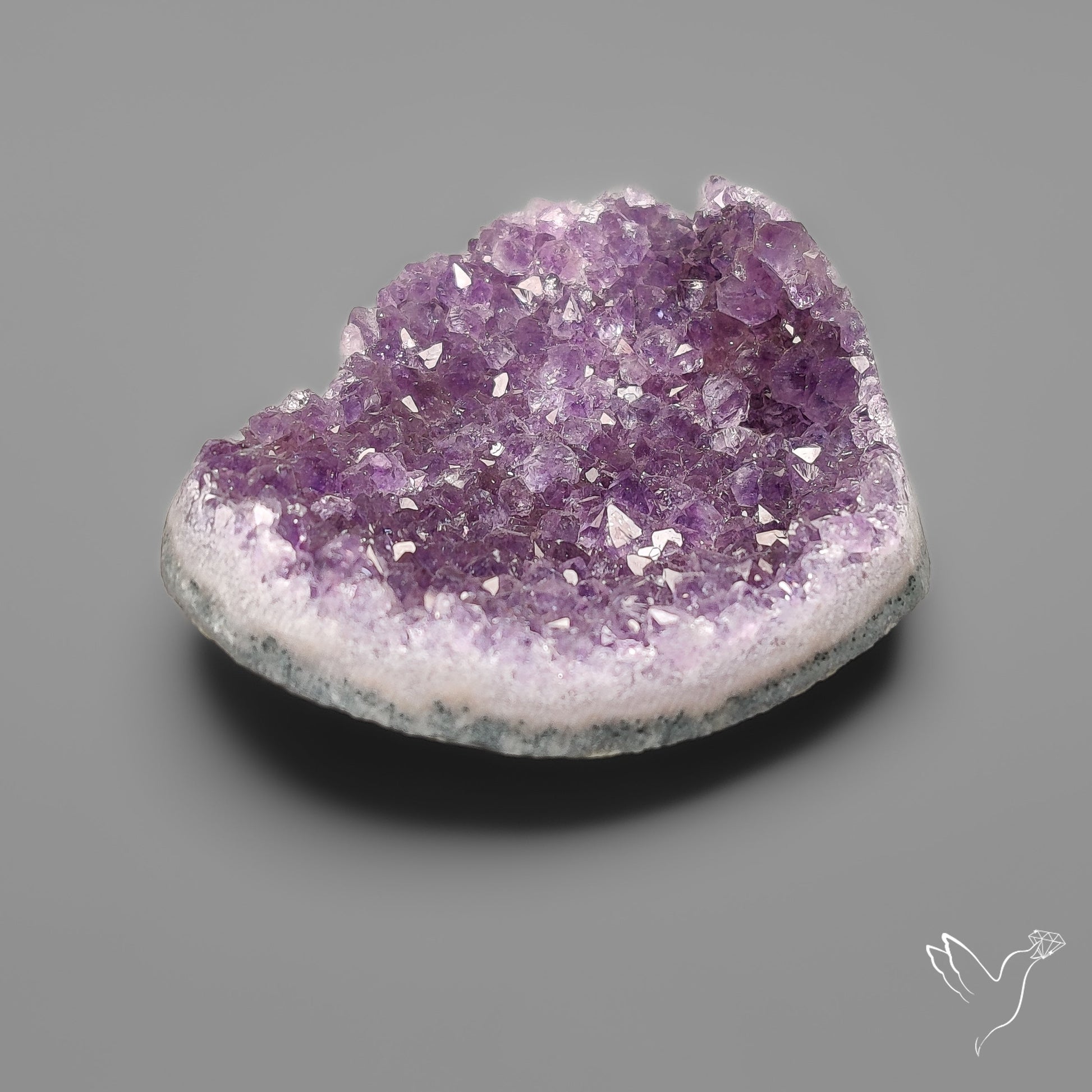 Large Amethyst Druzy Heart Specimen