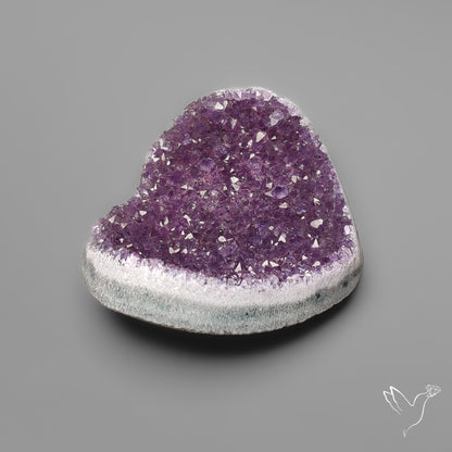 Large Amethyst Druzy Heart Specimen