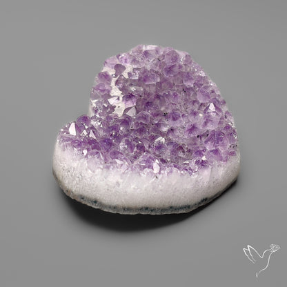 Large Amethyst Druzy Heart Specimen