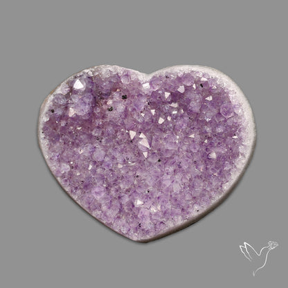 Large Amethyst Druzy Heart Specimen